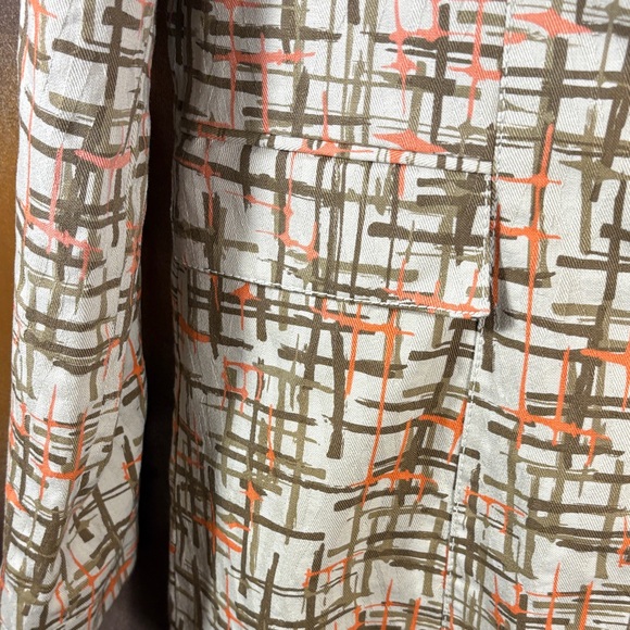 Ideology washable‎ denim Women's Trench Coat in Orange and Cream box 125 - Picture 6 of 9